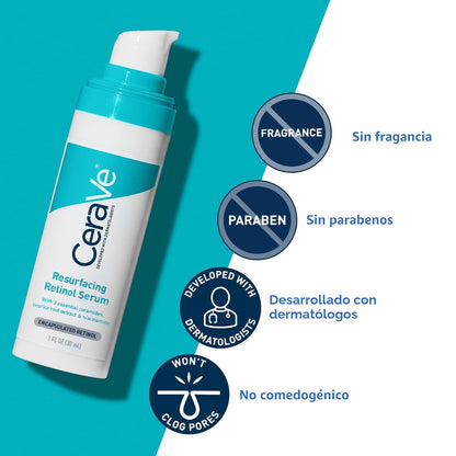 CeraVe Suero de Retinol Renovador para Marcas Post-Acné, Formulado...