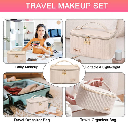 Kit de maquillaje todo en uno, kit de maquillaje para mujeres, kit completo de regalo de maquillaje de viaje para mujeres, adolescentes y niñas, incluye sombra de ojos, lápiz labial, delineador de