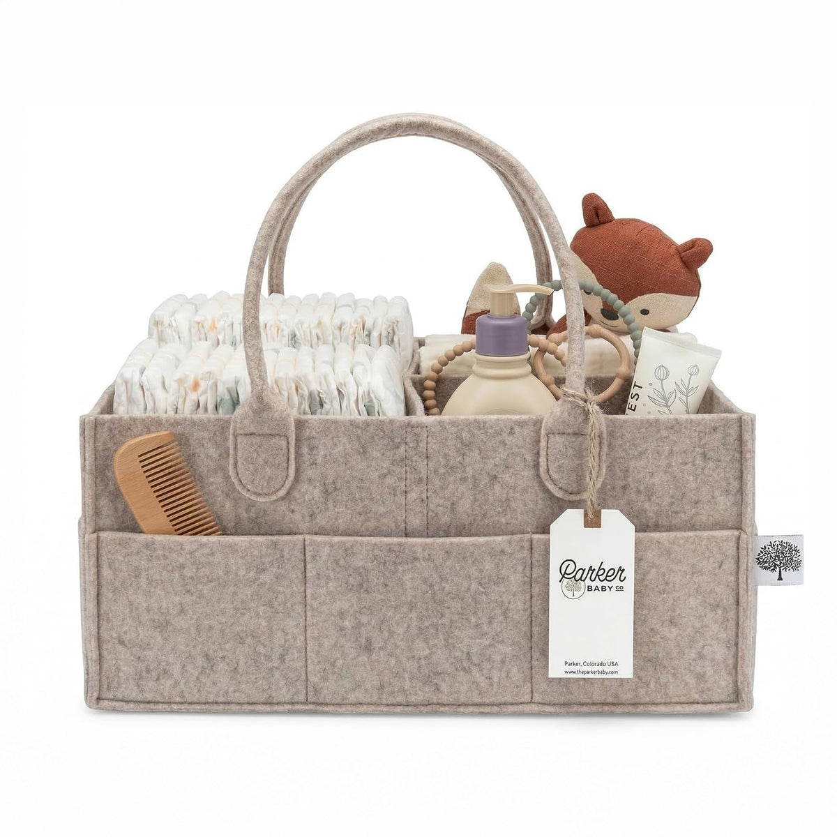 Parker Baby Co. Organizador de pañales para bebé, contenedor de alm...