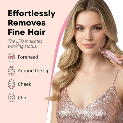VG VOGCREST Afeitadora Facial y de Cejas: 2 en 1 Recargable, Recort...