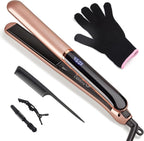 JAETON Plancha de pelo con placas flotantes, temperatura ajustable...