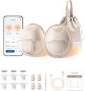 eufy S1 - Extractor de leche portátil con calefacción, flujo de cal...