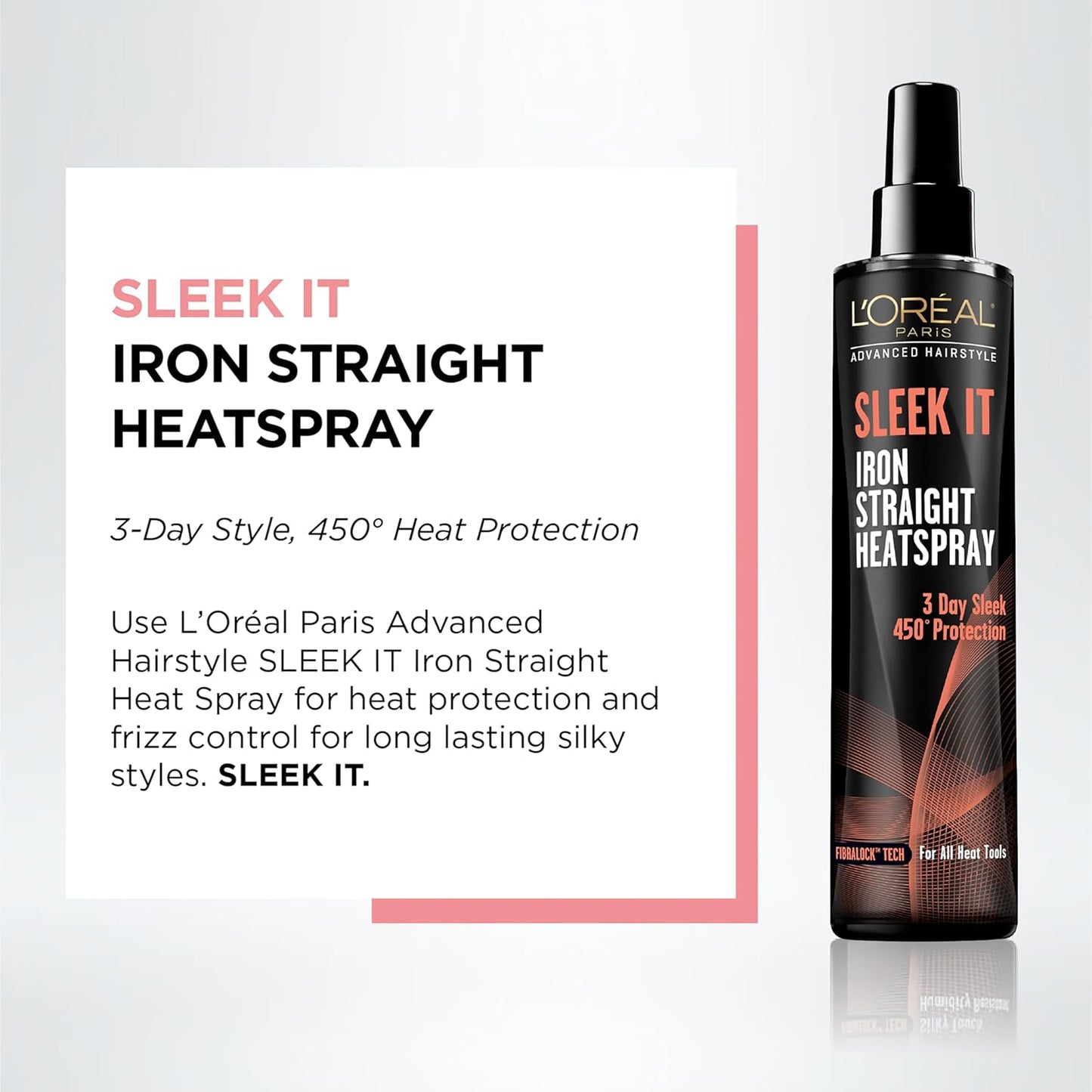 L'Oréal Paris - Espray para peinar cabello liso y sedoso, 5.7 onzas