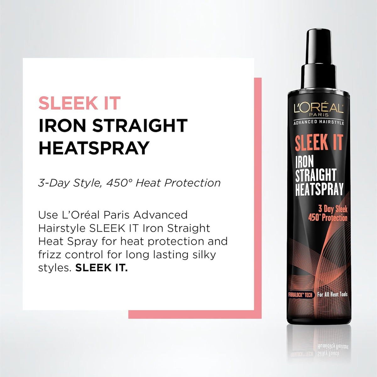 L'Oréal Paris - Espray para peinar cabello liso y sedoso, 5.7 onzas