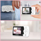 VTimes Monitor de bebé con cámara y audio, monitor de video para be...