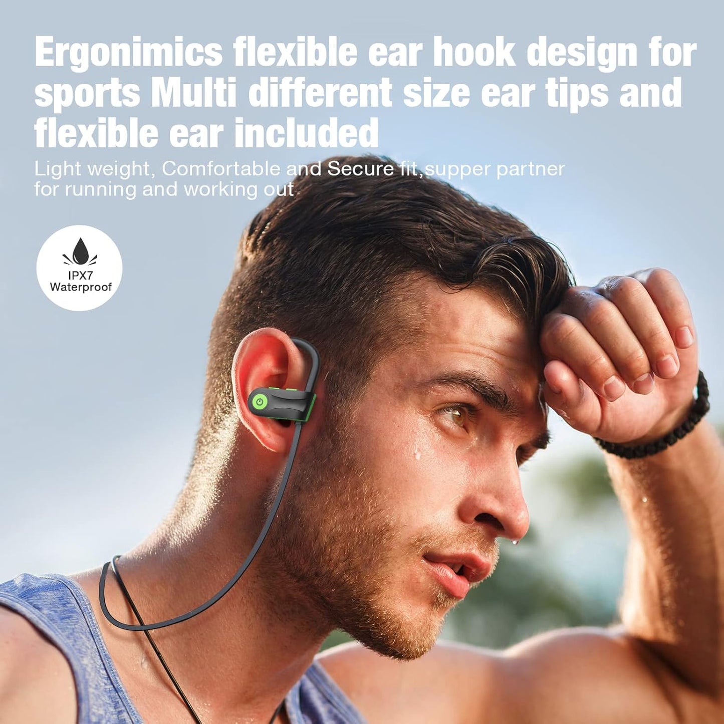 Boean Auriculares Inalámbricos para Entrenamiento Auriculares Bluet...