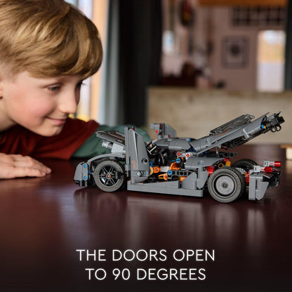 LEGO Technic Koenigsegg Jesko Absolut - Hiperauto gris, juego de construcción de autos deportivos para niños y niñas, carreras de vehículos para niños, kit de modelo para construir, juguete de coche