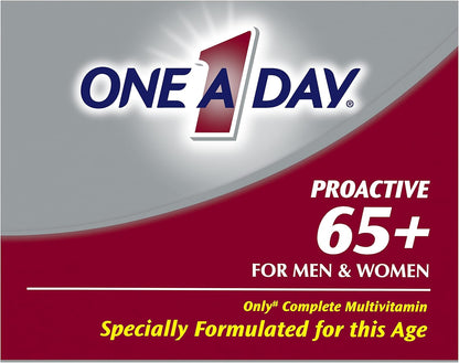 ONE A DAY Proactive 65+, multivitamínico para hombres y mujeres, su...