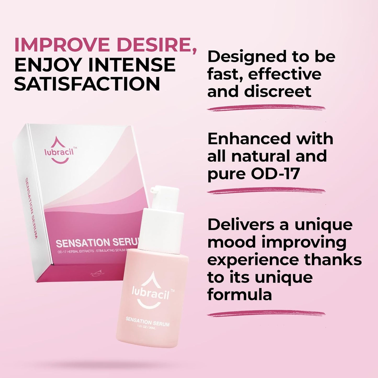 Lubracil Sensation Serum para mujeres \u2013 Uso externo \u2013 Fór...