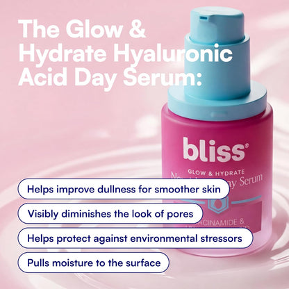 Bliss - Suero iluminador e hidratante con niacinamida y ácido hialu...