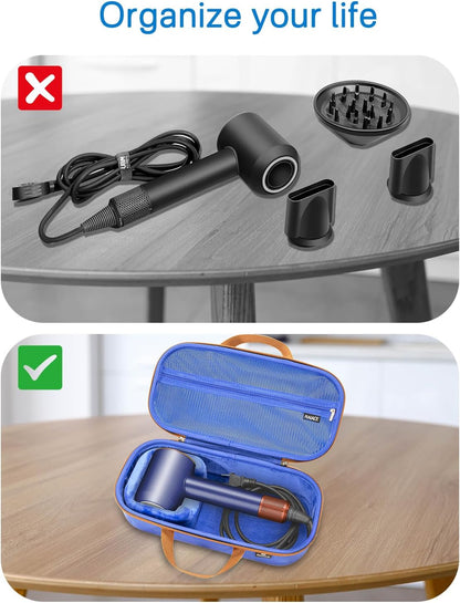 Estuche de almacenamiento rígido RAIACE compatible con secador de p...