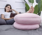 1 MIDDLE ONE Almohada de embarazo, almohada corporal en forma de C...