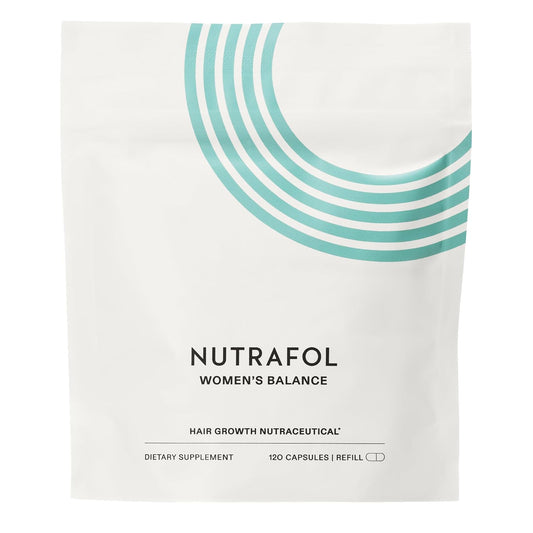 Nutrafol Suplementos para el Crecimiento del Cabello Women's Balance para Mujeres, Edades 45 y Más, Clínicamente Probados para Cabello Visiblemente Más Grueso y Cobertura del Cuero Cabelludo en 3-6