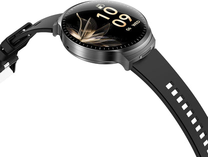 ATEVIX Reloj inteligente con auriculares Bluetooth, pantalla HD red...