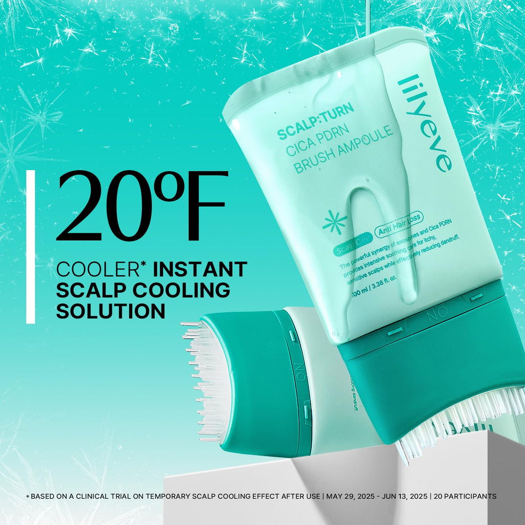 lilyeve SCALPTURN Cica PDRN Suero para el cuero cabelludo con cepil...