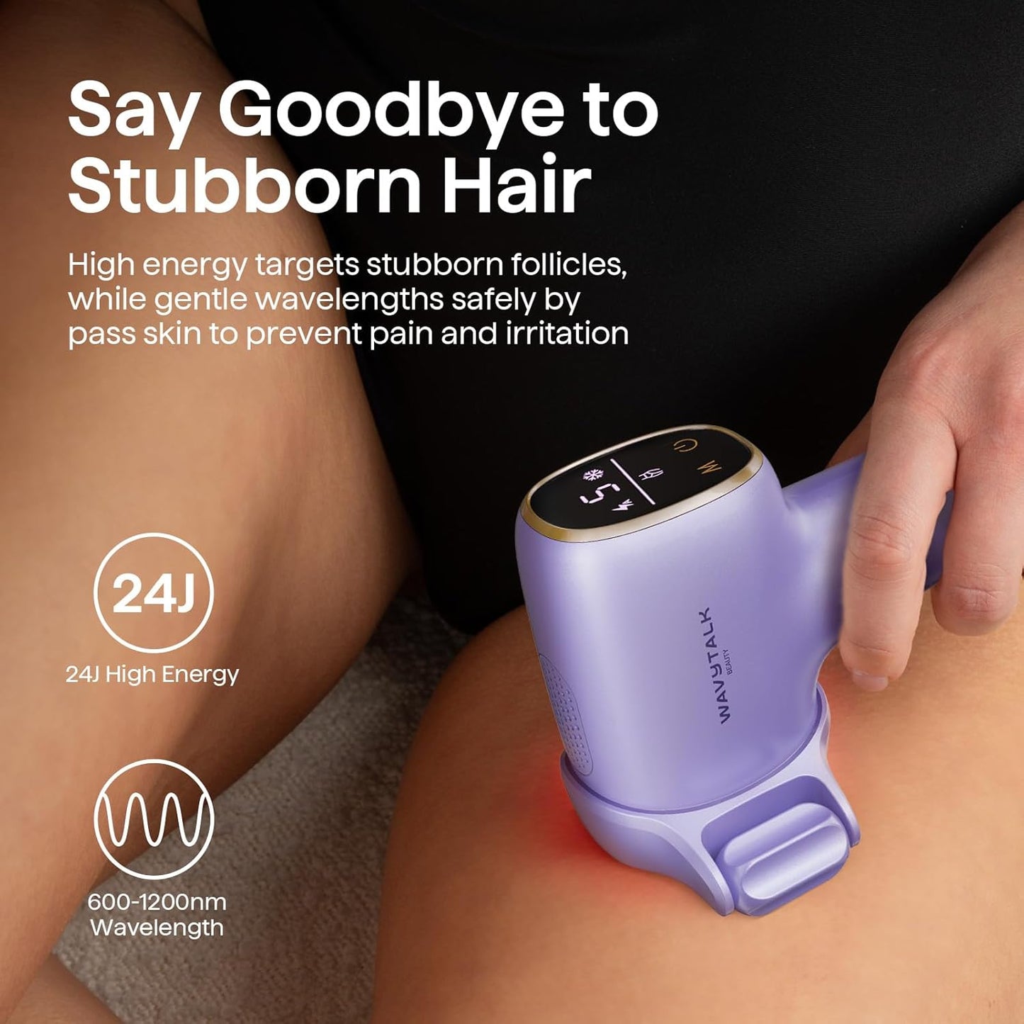 Wavytalk Dispositivo de depilación IPL, Bare It para bikini de cara...