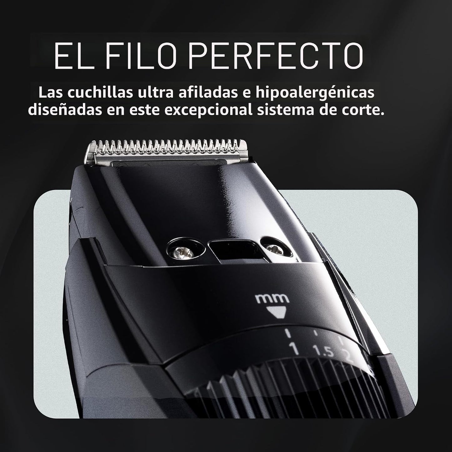 Panasonic depiladora inalámbrica para barba para hombres con dial d...