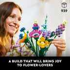 LEGO Botanicals - Ramo de flores silvestres artificiales, juego de...