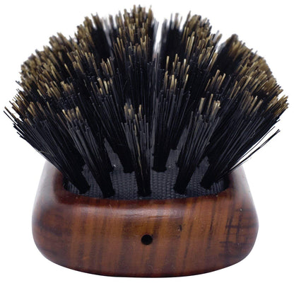 Spornette Deville - Cepillo de pelo para esculpir #343, cerdas de jabalí suaves, mango de madera, cepillo alisador acolchado para mantenimiento diario, acabado y añade brillo a cepillados y soplados