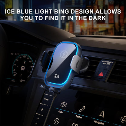 Cargador inalámbrico para automóvil, 3 en 1, soporte para teléfono de automóvil, cargador de automóvil, montaje para parabrisas, salpicadero, ventilación de aire, soporte de teléfono celular de carga