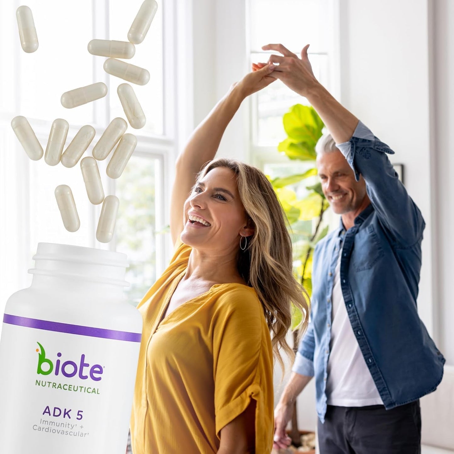 Biote Nutraceuticals - ADK 5 - Inmunidad + Cardiovascular (90 Cápsu...