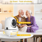 HelloBaby Pantalla dividida de 6 "sin monitor de bebé WiFi 2 cá...