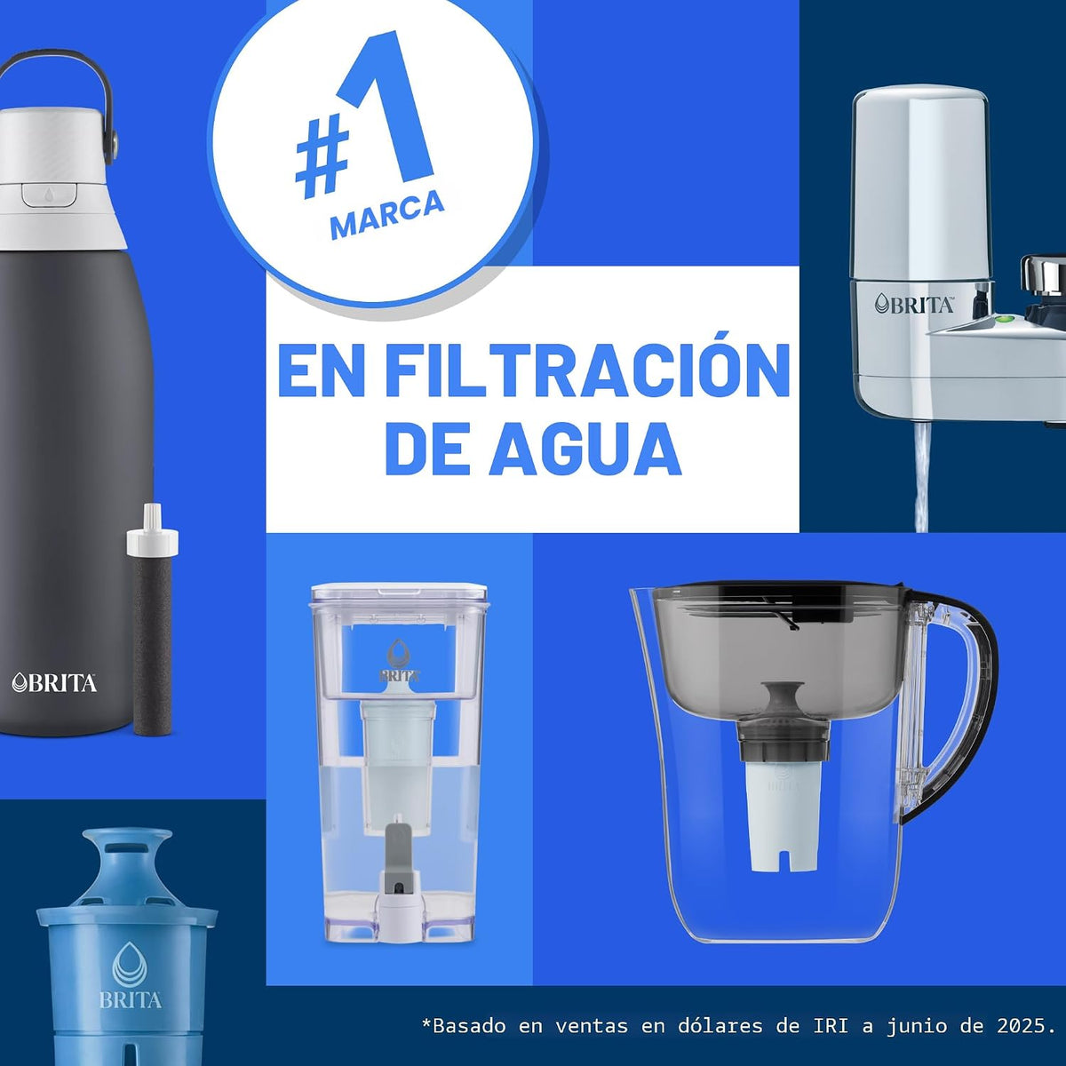 Brita Metro - Jarra de filtro de agua con indicador de cambio Smart...