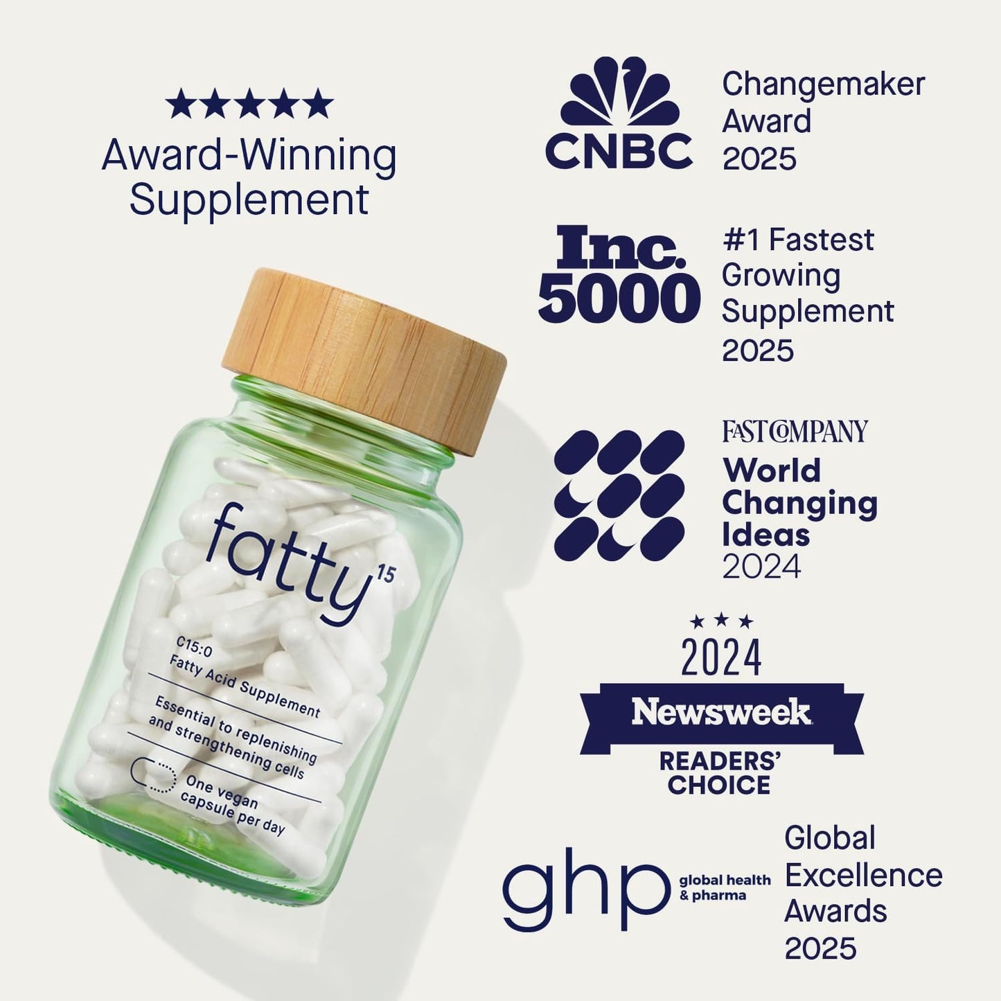 Fatty15 Suplemento de ácido pentadecanoico C15:0 The Longevity Nutr...