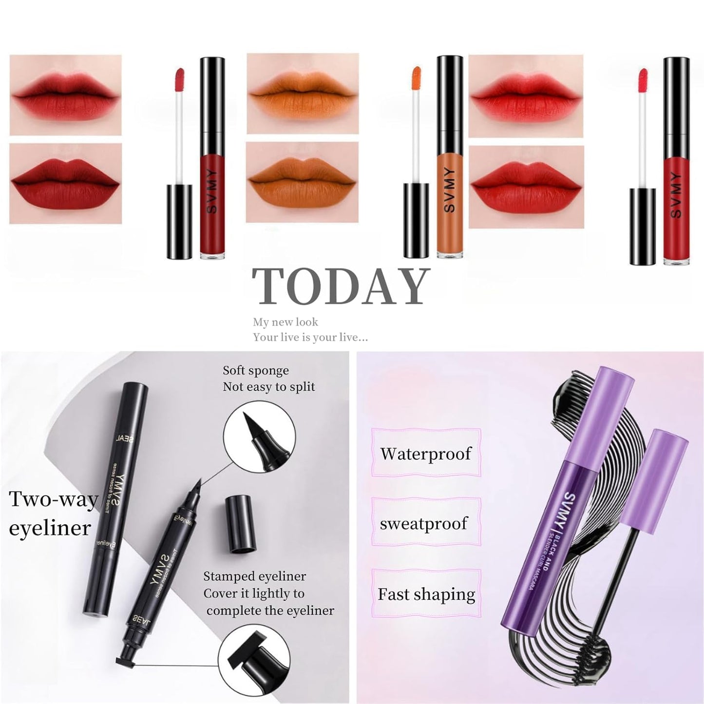 Kit de maquillaje para adolescentes, conjunto para mujeres, kits de maquillaje para festivales, juegos de maquillaje, regalo para adolescentes, niñas, regalo de viaje, juego de maquillaje de sombra de