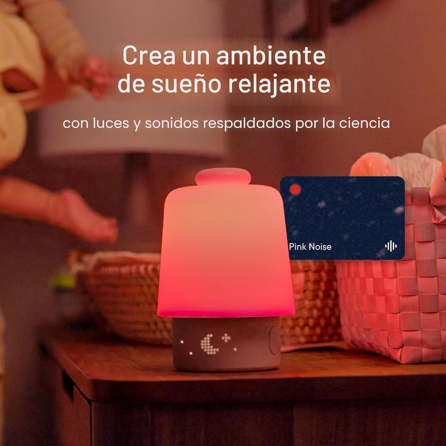 Hatch Baby Máquina de sonido, luz nocturna, soporte para dormir Hat...