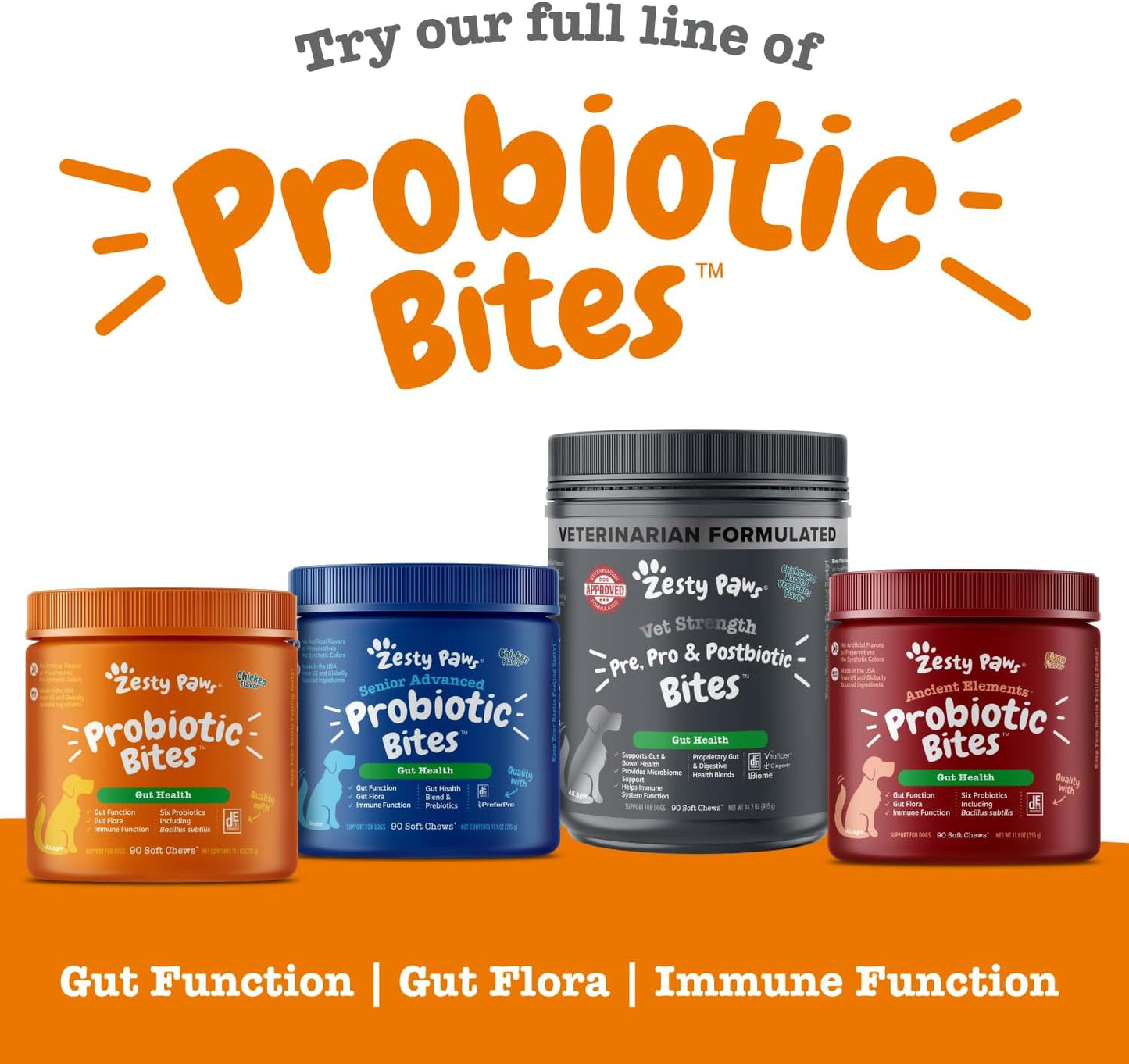Zesty Paws Stay Green Bites for Dogs - Masticables suaves para quem...