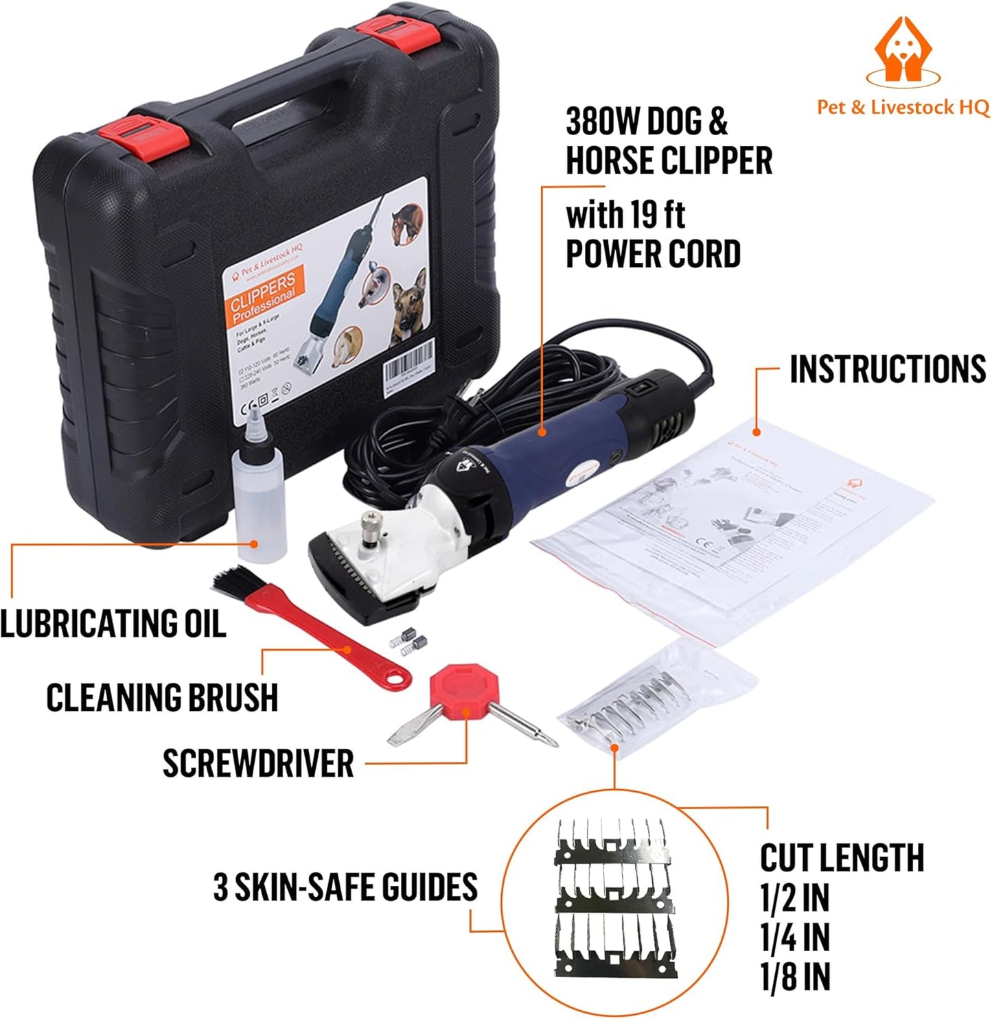 Cortadora profesional para perros para abrigos gruesos, kit de cort...