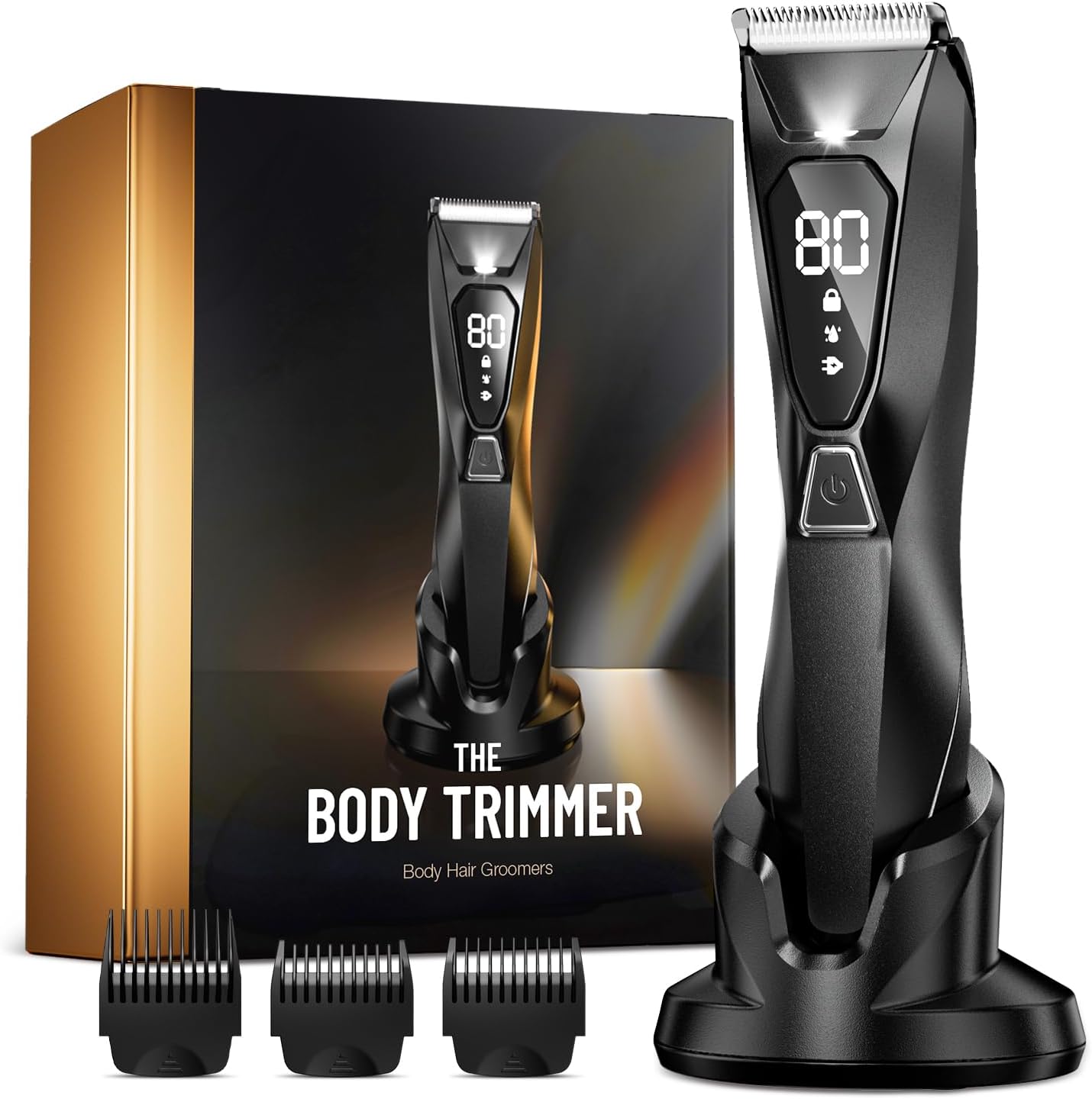 Xcdgiogw Recortadora de vello corporal para hombres: recortadora de...