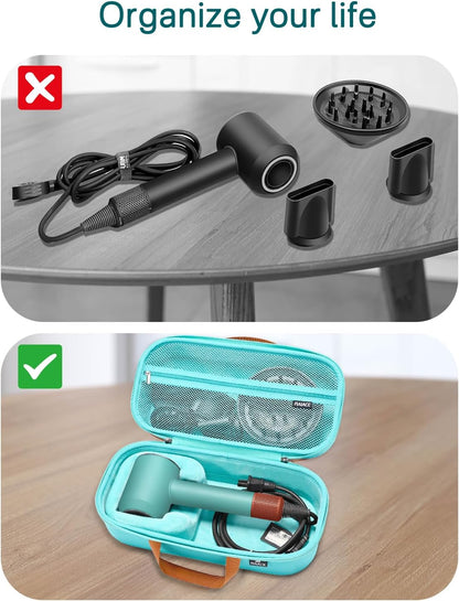Estuche de almacenamiento rígido RAIACE compatible con secador de p...