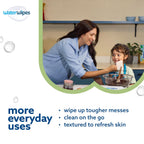WaterWipes Toallitas Sensitive+ para bebé y niño pequeño, 3 en 1 li...