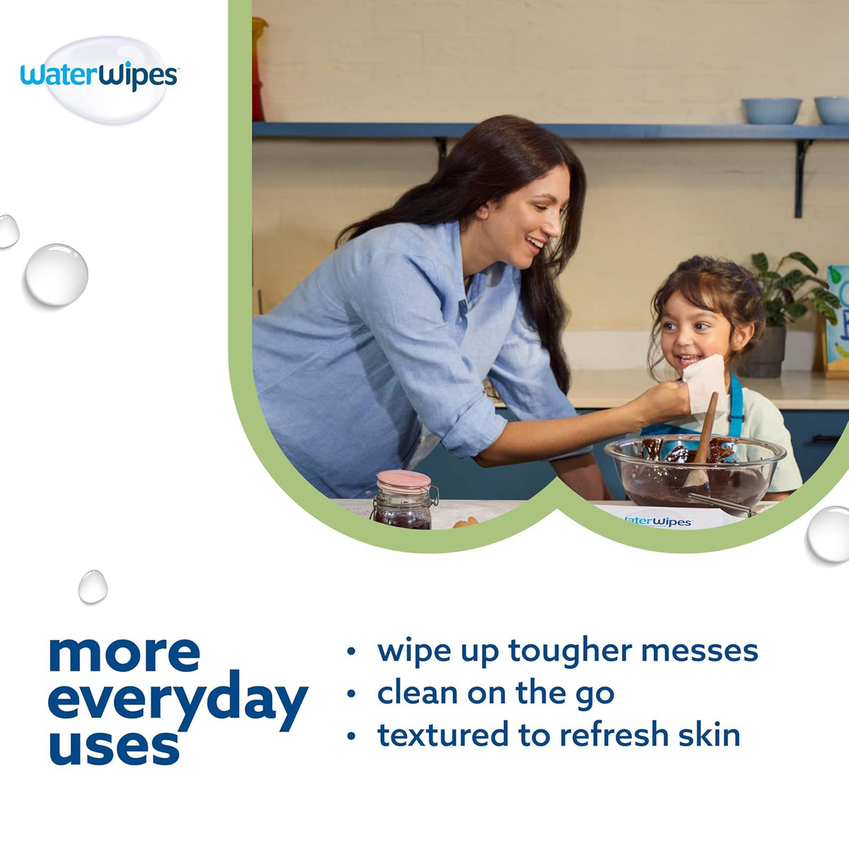 WaterWipes Toallitas Sensitive+ para bebé y niño pequeño, 3 en 1 li...