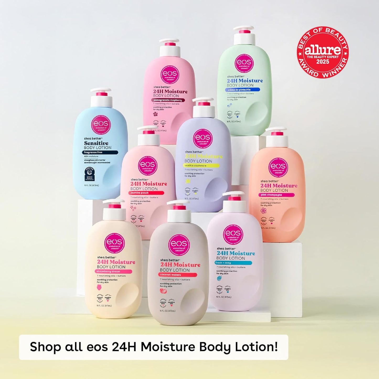 eos Shea Better Loción corporal granada frambuesa, cuidado de la pi...