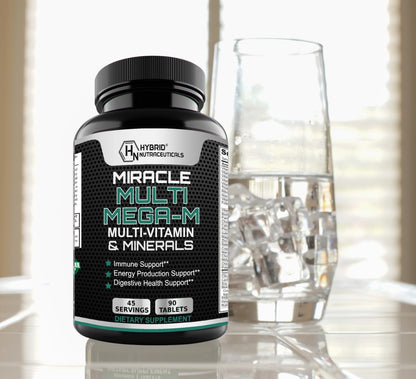 Hybrid Nutraceuticals MEGA-M Multivitamínico para hombres y mujeres...