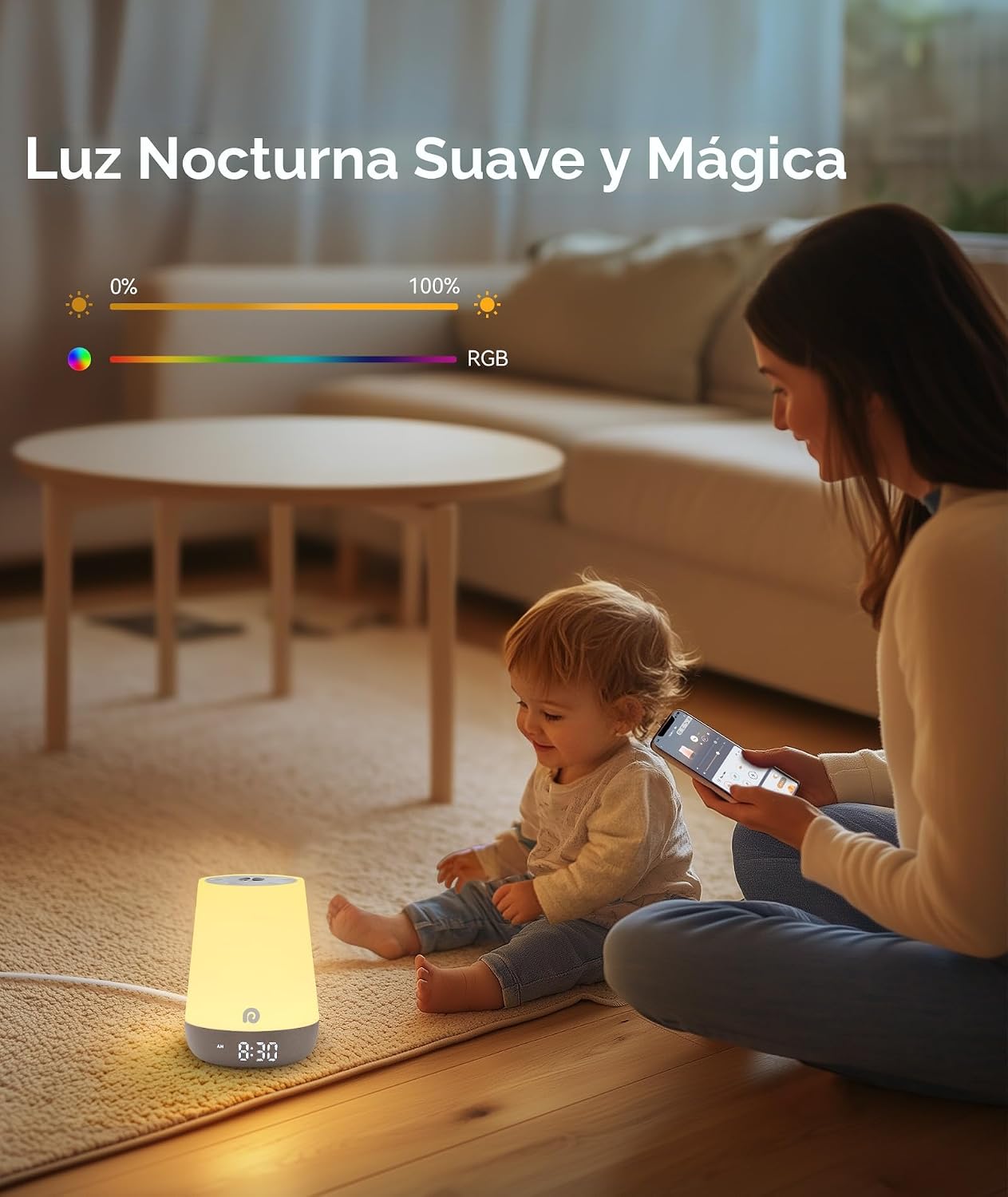 Dreamegg Sound Machine Baby - Máquina de ruido blanco para bebé con...