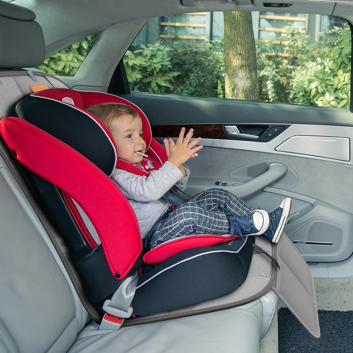Smart ELF Paquete de 2 protectores de asiento de automóvil, tela 60...