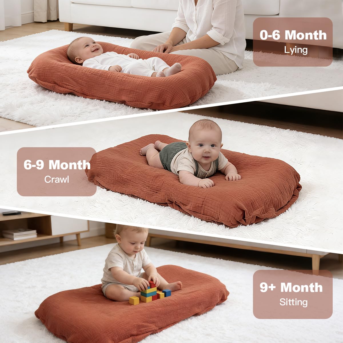 Tumbona para bebé, Snuggle Cozy Me - Tumbona infantil para recién n...