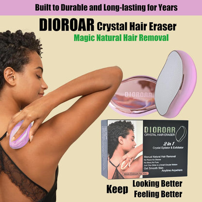 DIOROAR Borrador de pelo de cristal, removedor de pelo de cristal,...