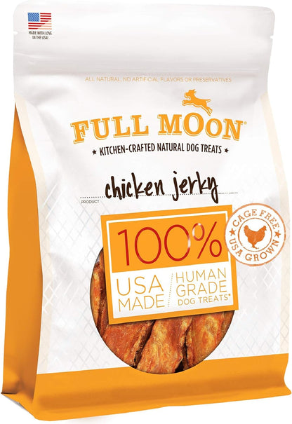 Golosinas para perros Full Moon, cecina de pollo saludable, totalme...