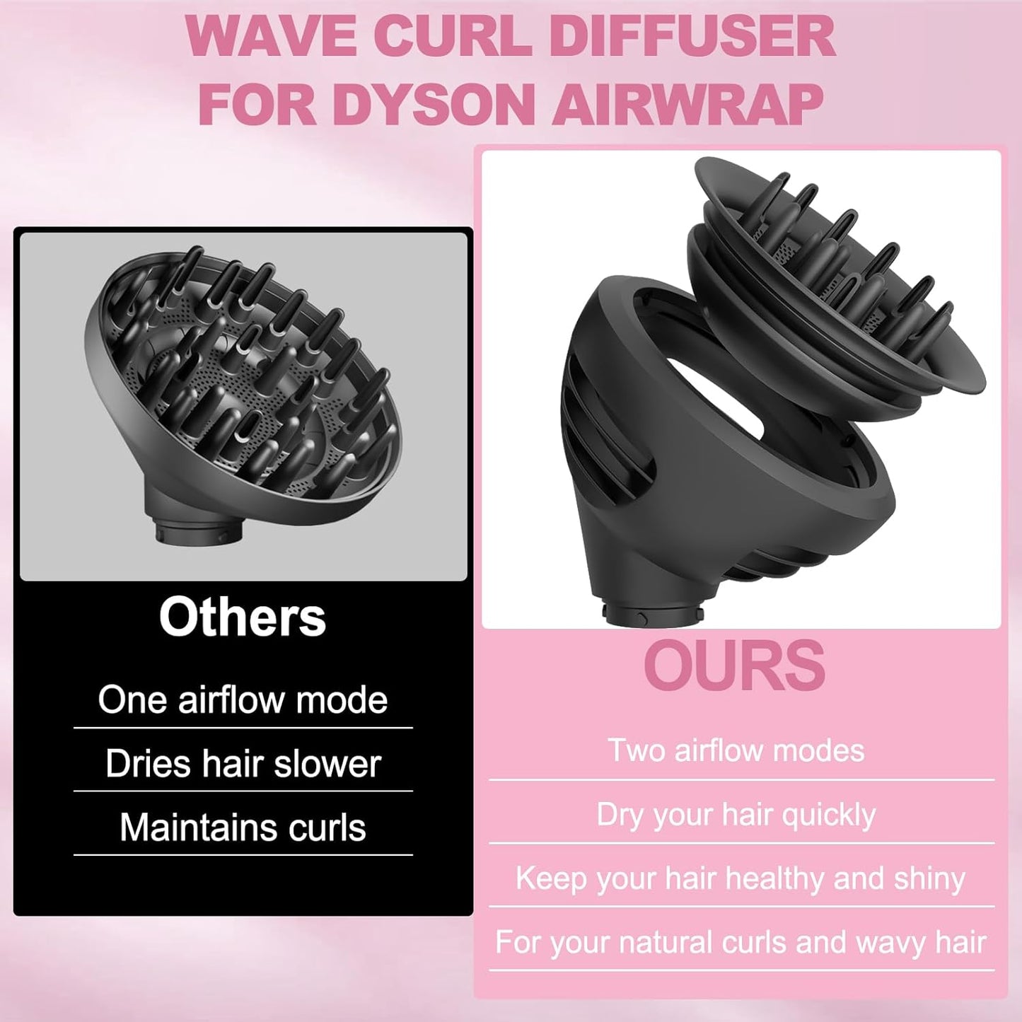 YTCHYYSK Accesorio difusor de rizos ondulados para Dyson Airwrap HS...