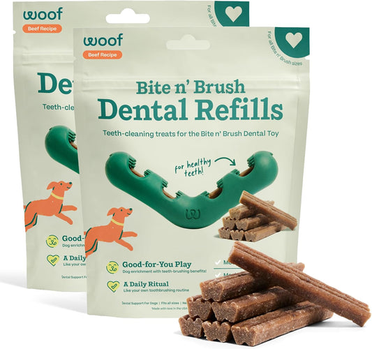 WOOF - Bite n' Brush Recambios Golosinas para el cepillo de die...