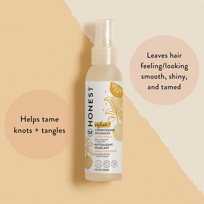 The Honest Company - Espray acondicionador desenredante, naranja du...