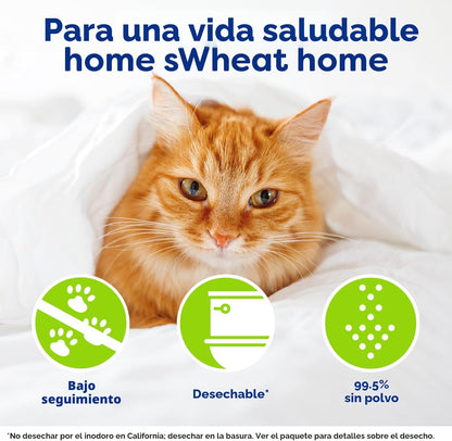 Arena absorbente para gatos sWheat Scoop Multi-cat, todo natural