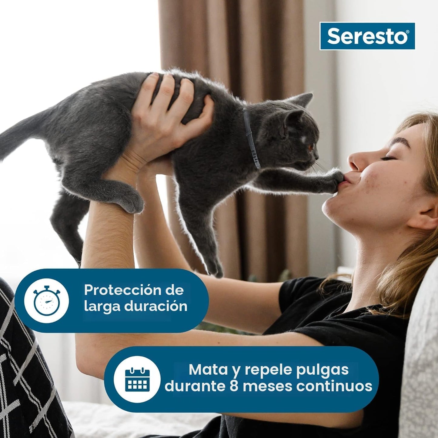 Seresto Collar de prevención y tratamiento de pulgas y garrapatas r...