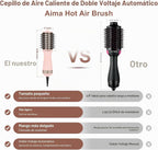 Aima Beauty Pequeño cepillo automático del secador de pelo del volt...