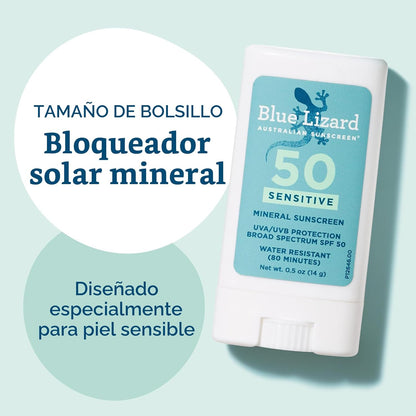 BLUE LIZARD Protector Solar Mineral Sensible en Barra con Óxido de...